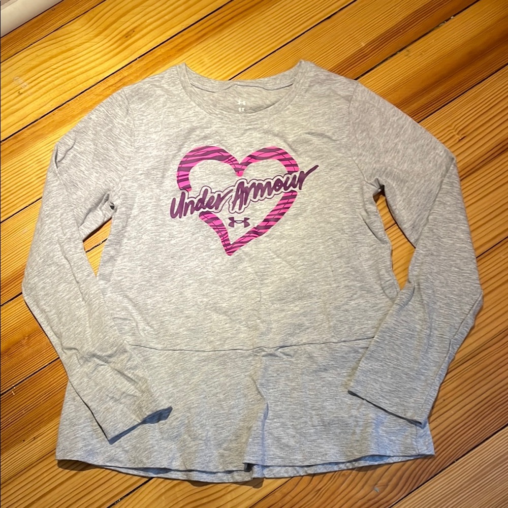 Under Armour Kids Gray Long Sleeve Shirt